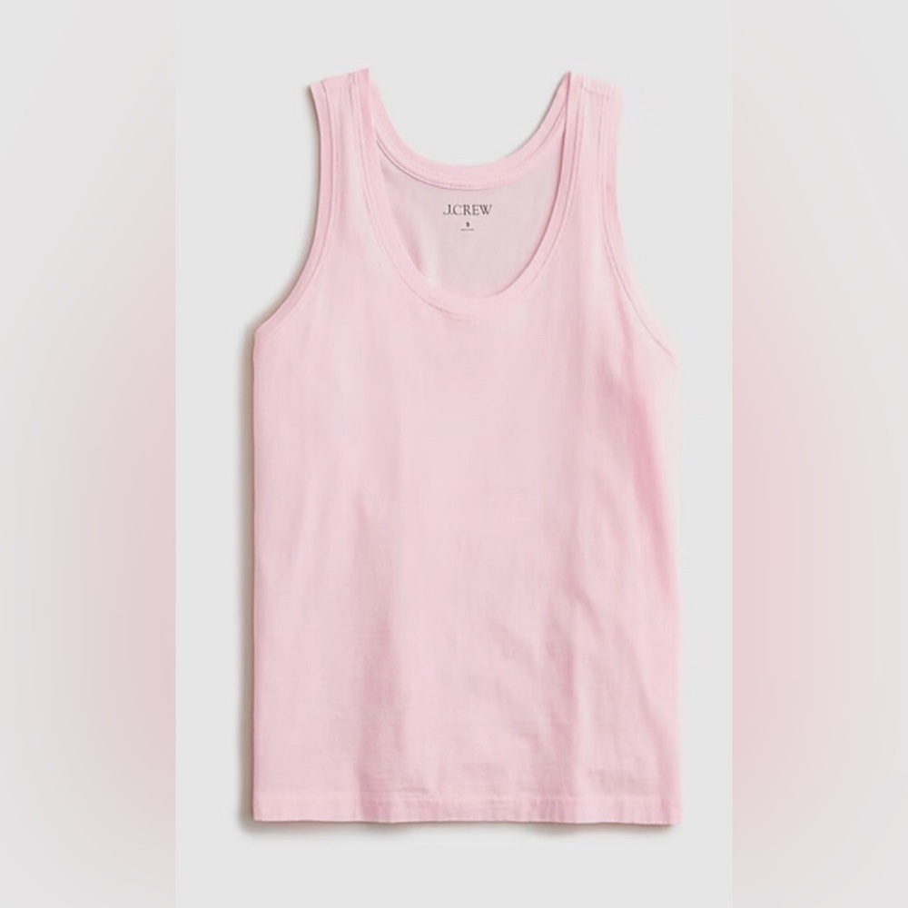 J. Crew Pink Pima Cotton Tank Top